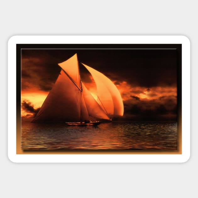 The Schooner Sticker by rgerhard